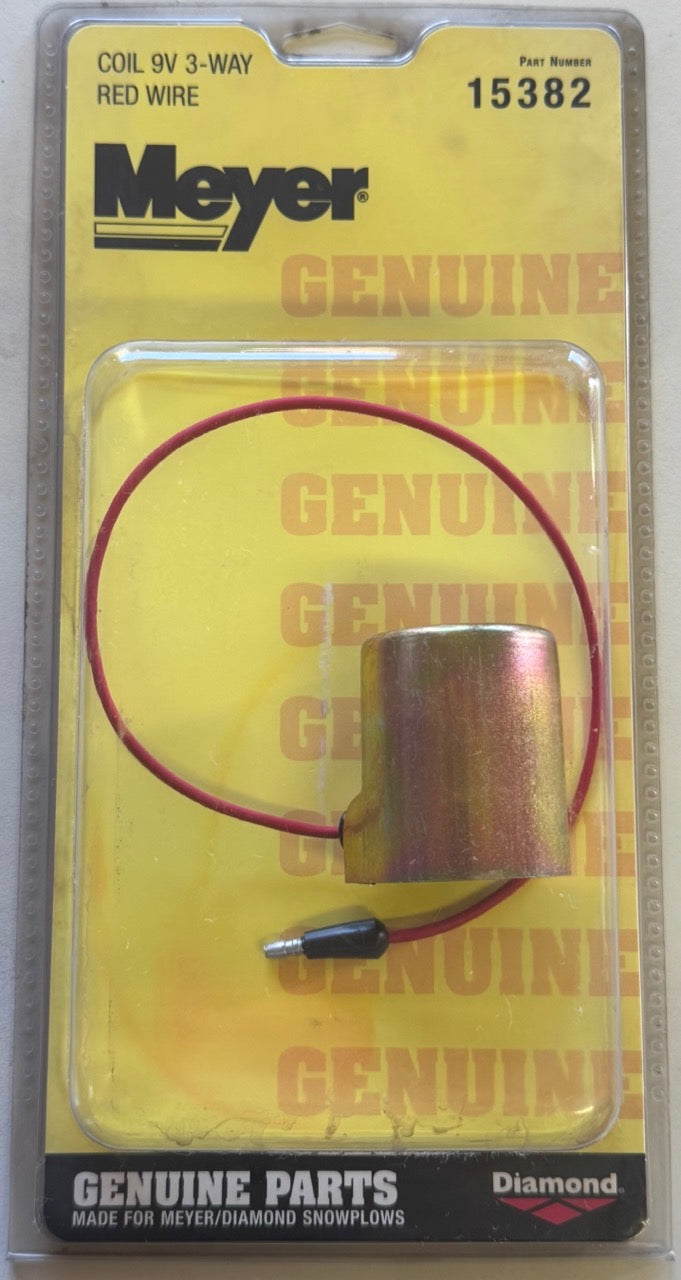 15382 COIL 9V 3 WAY RED WIRE